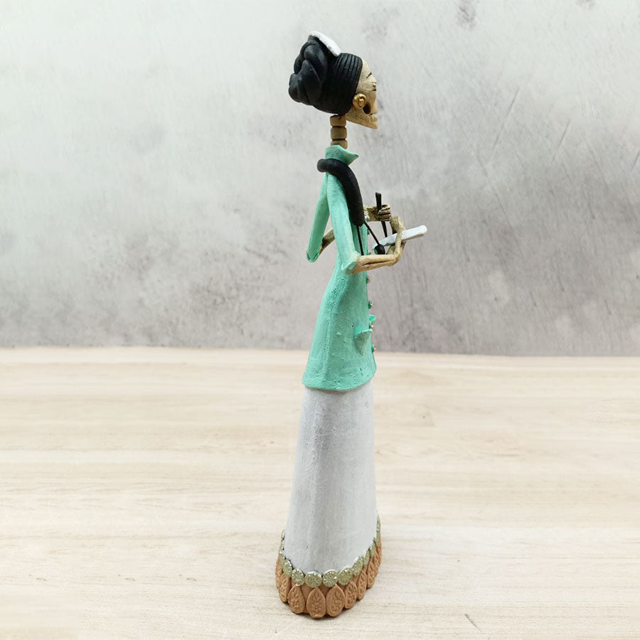 Catrina con saco aqua