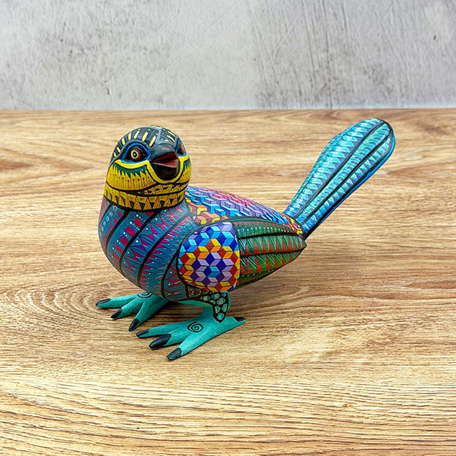 Mockingbird blue alebrije
