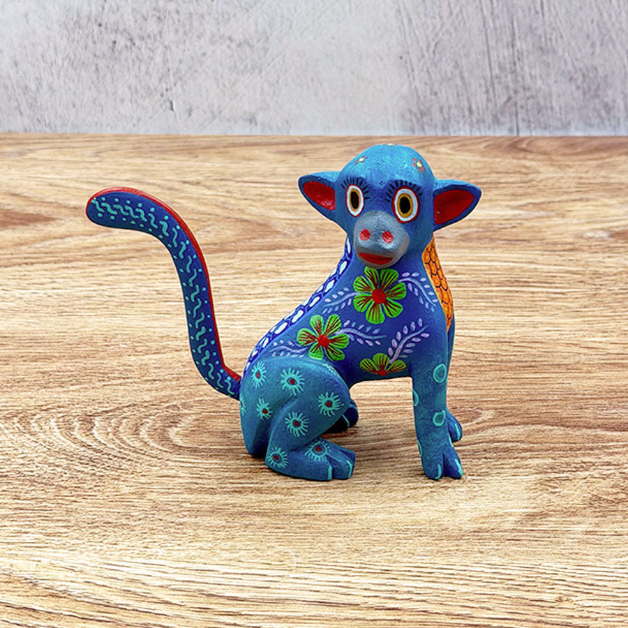 Blue alebrije monkey