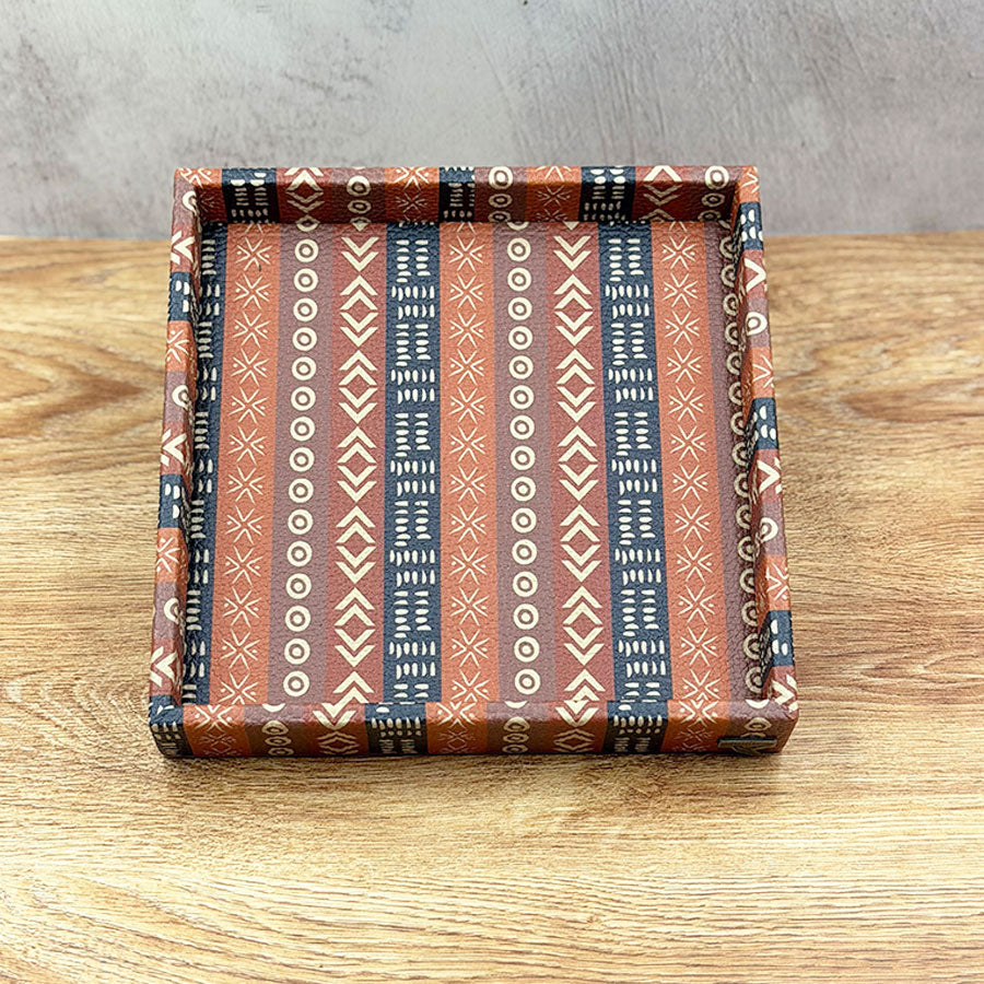 Mini decorated square tray
