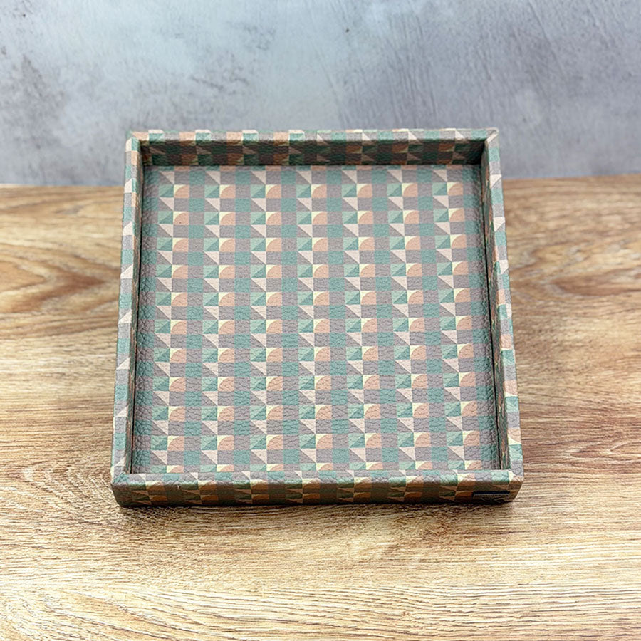 Mini decorated square tray