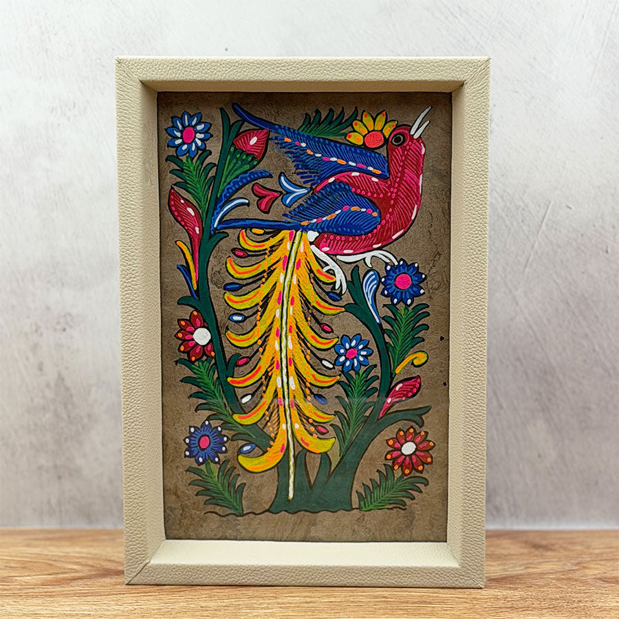 Tray with amate design