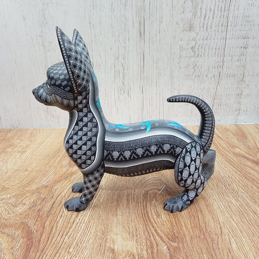 Gray Chihuahua alebrije dog