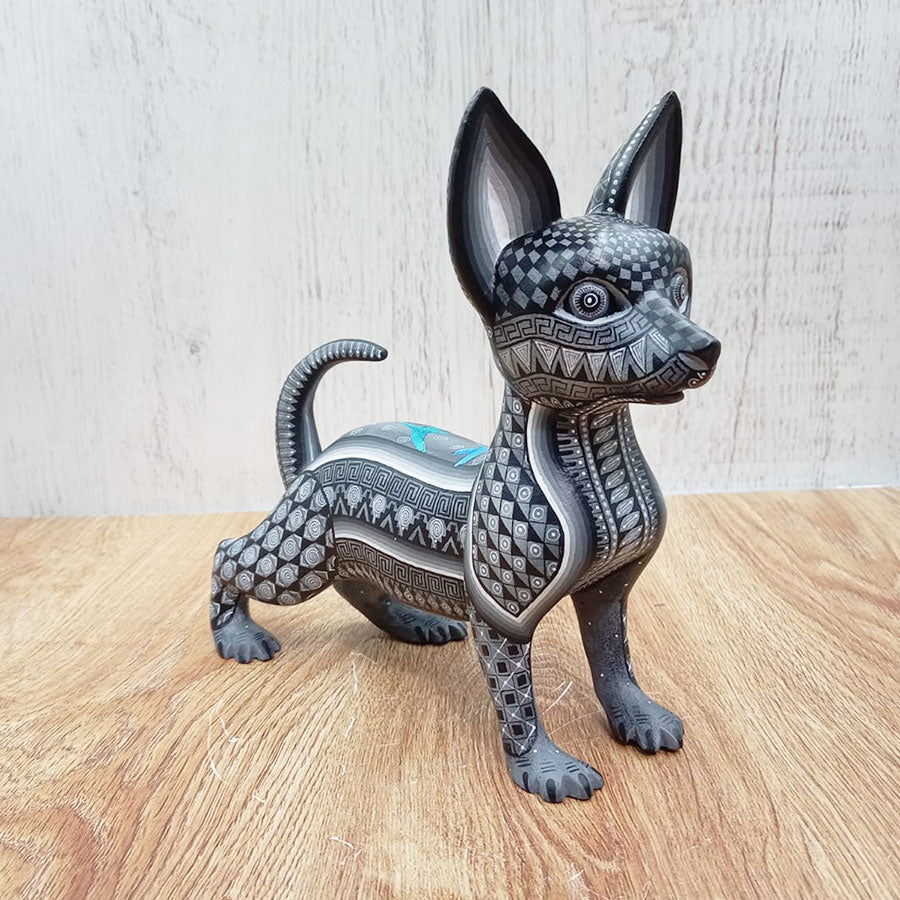 Gray Chihuahua alebrije dog