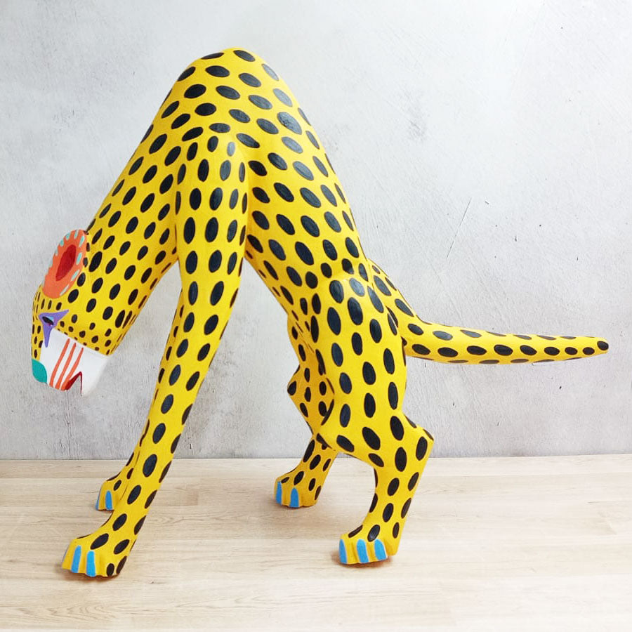 Yellow alebrije cheetah