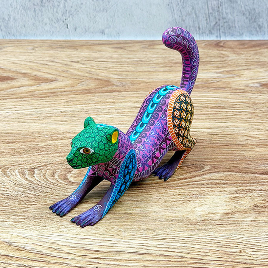 Purple alebrije weasel