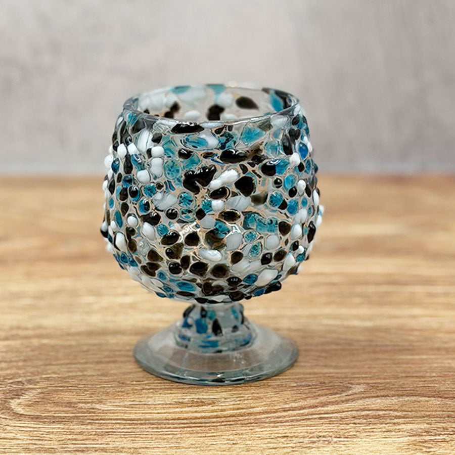 Mini cognac glass with hail pint design