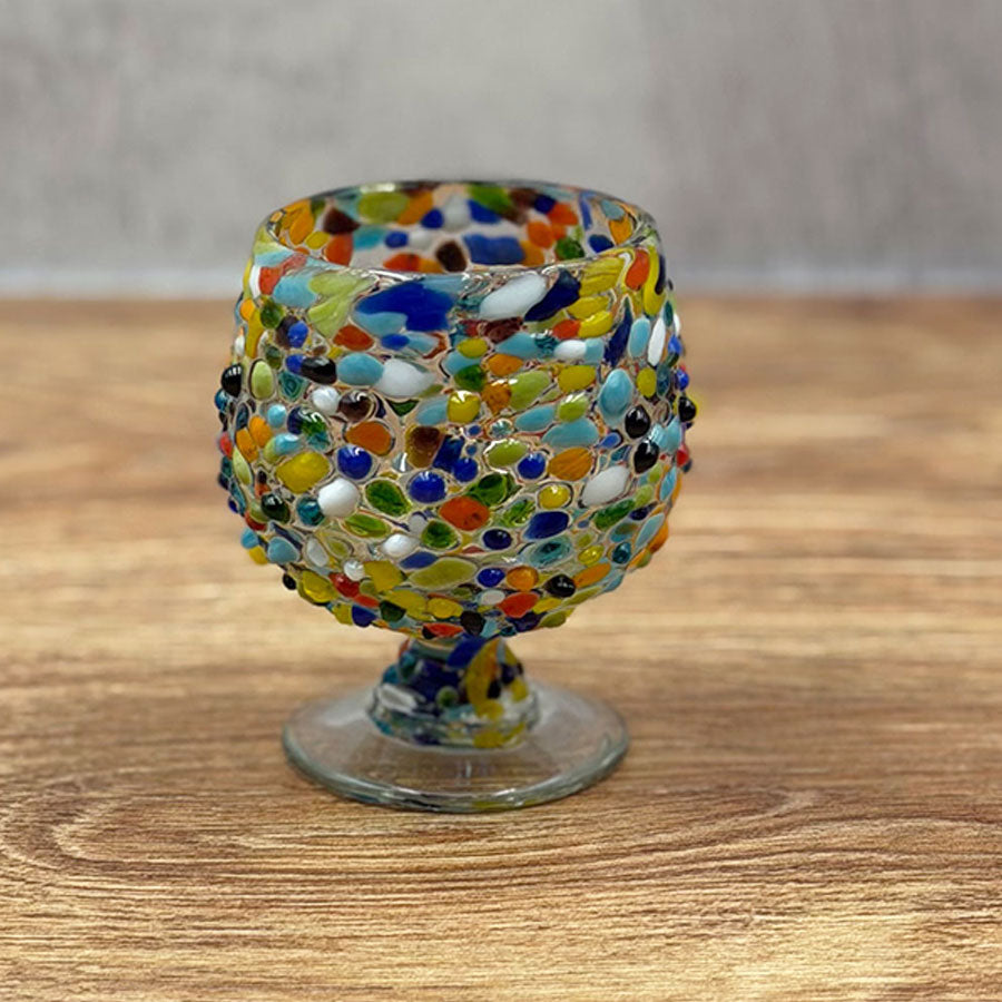 Mini cognac glass with hail pint design