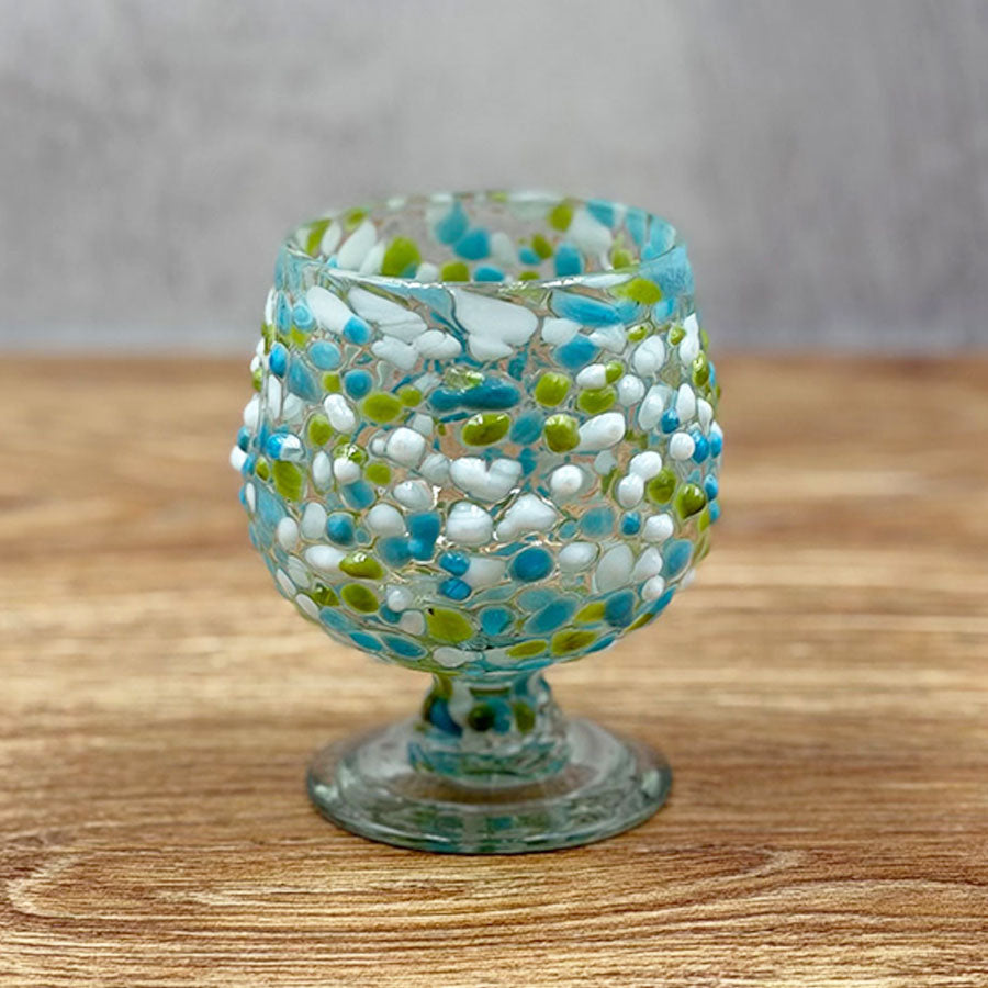 Mini cognac glass with hail pint design