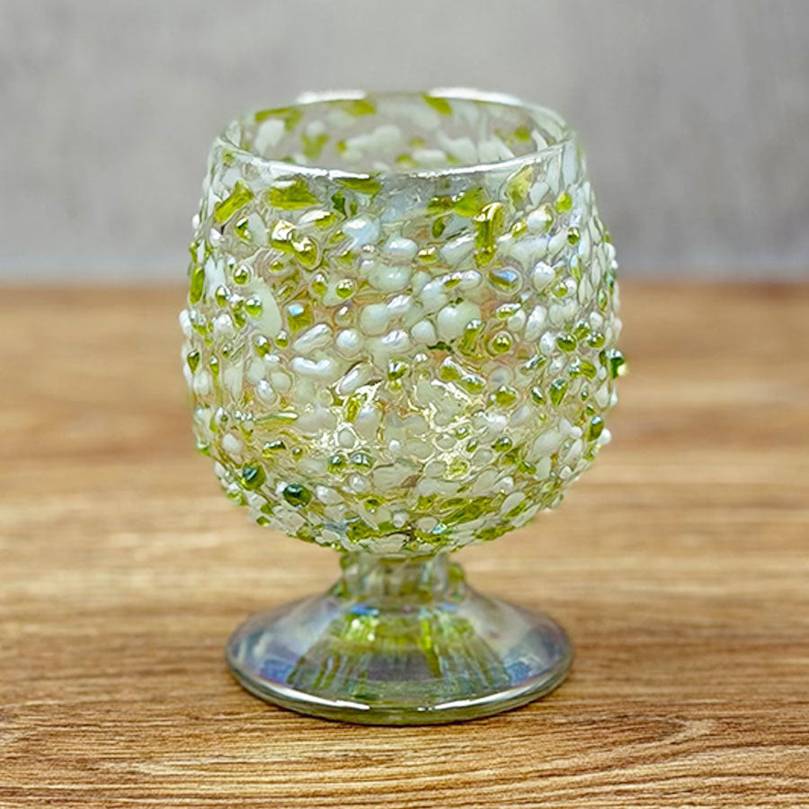 Mini cognac glass with hail pint design