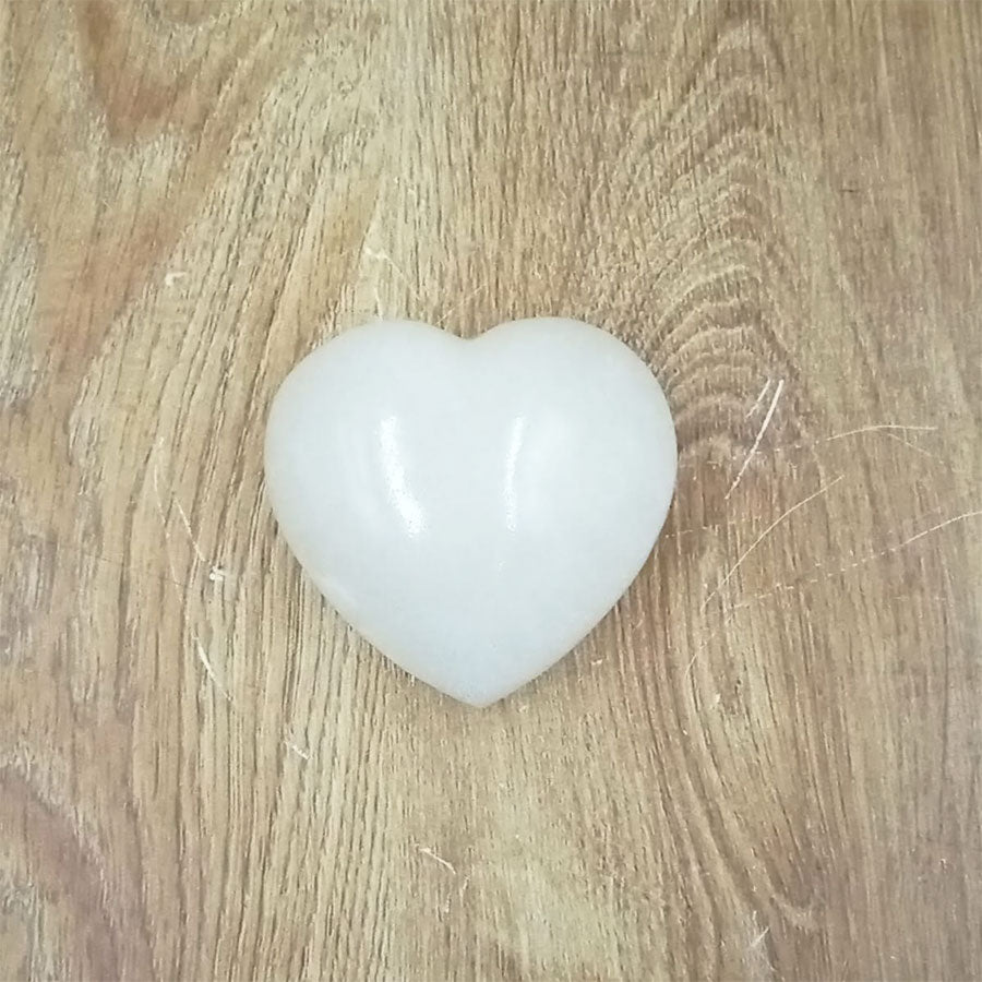 White onyx heart