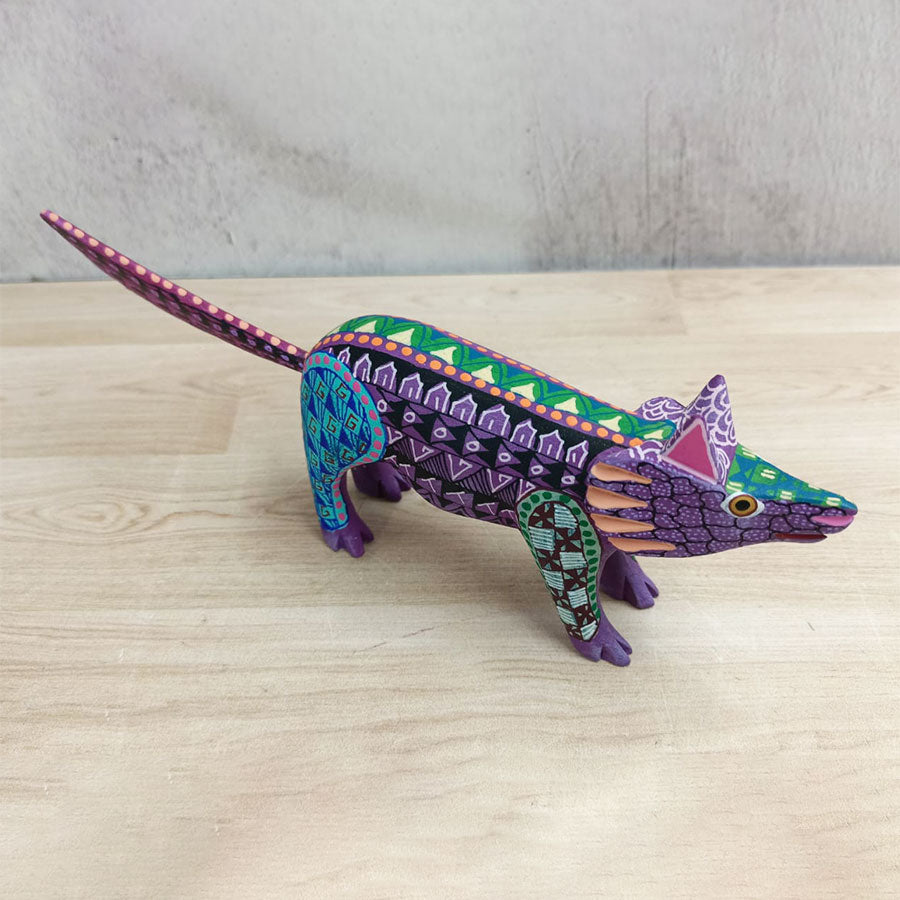 Purple coyote alebrije