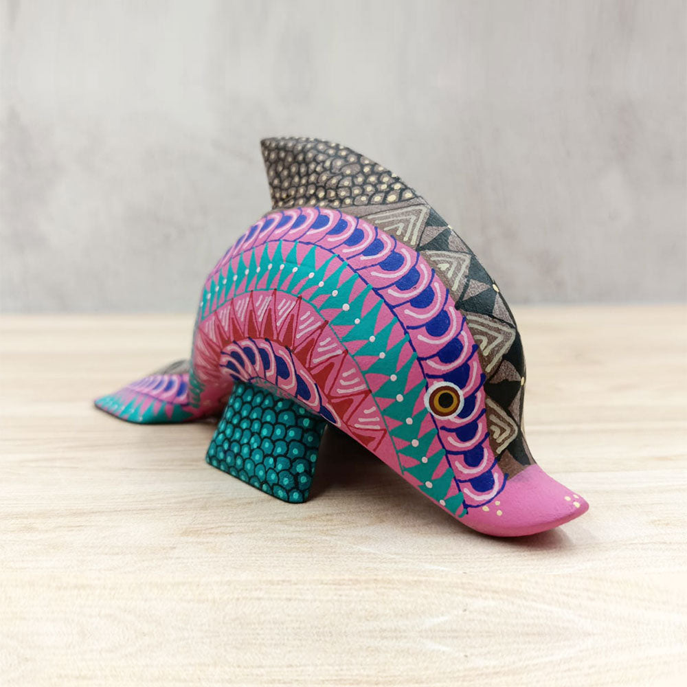 Pink alebrije dolphin