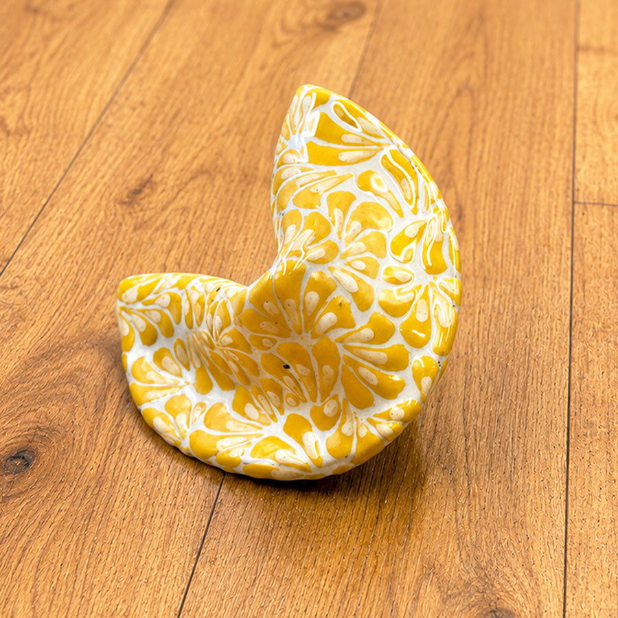 Yellow fortune cookie