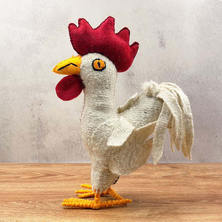 Beige rooster animal