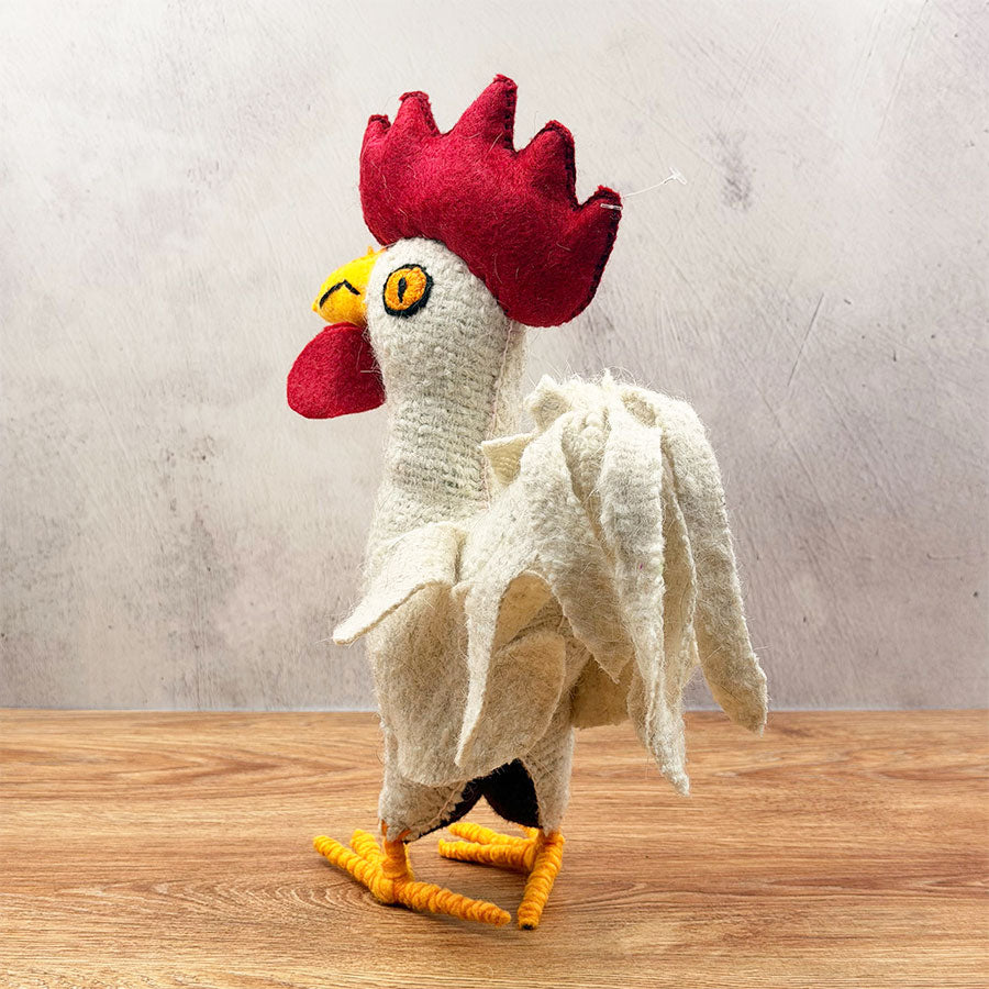 Beige rooster animal