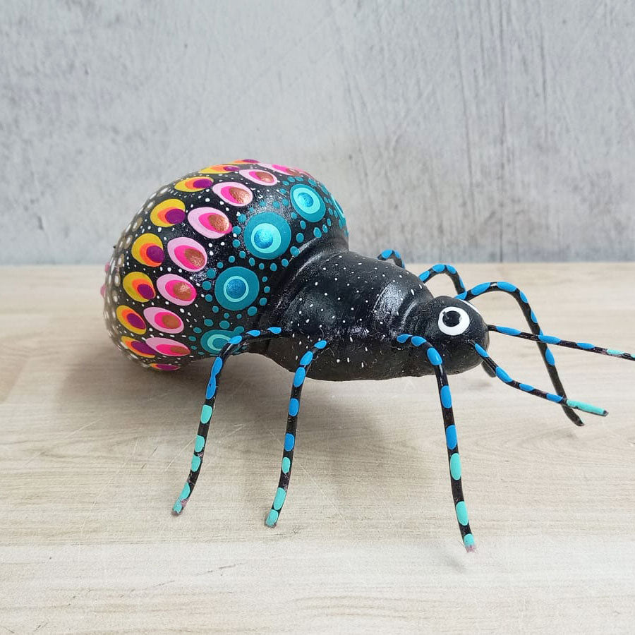 Insects made of painted clay