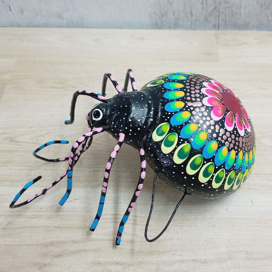 Insects made of painted clay