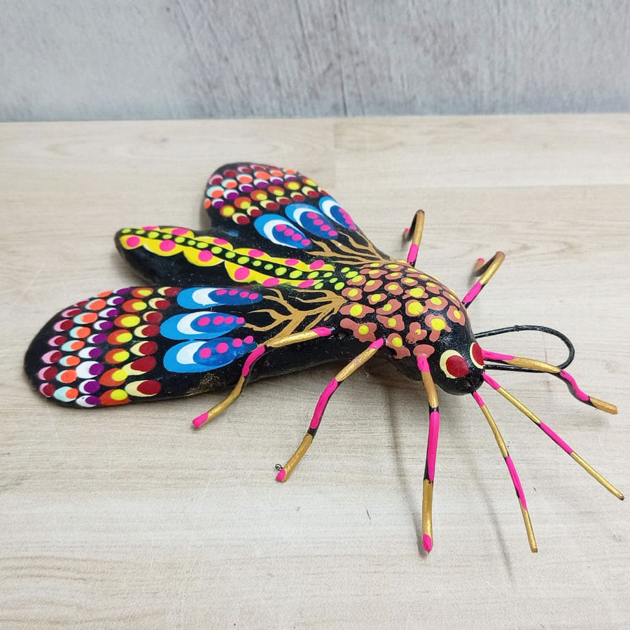 Insects made of painted clay
