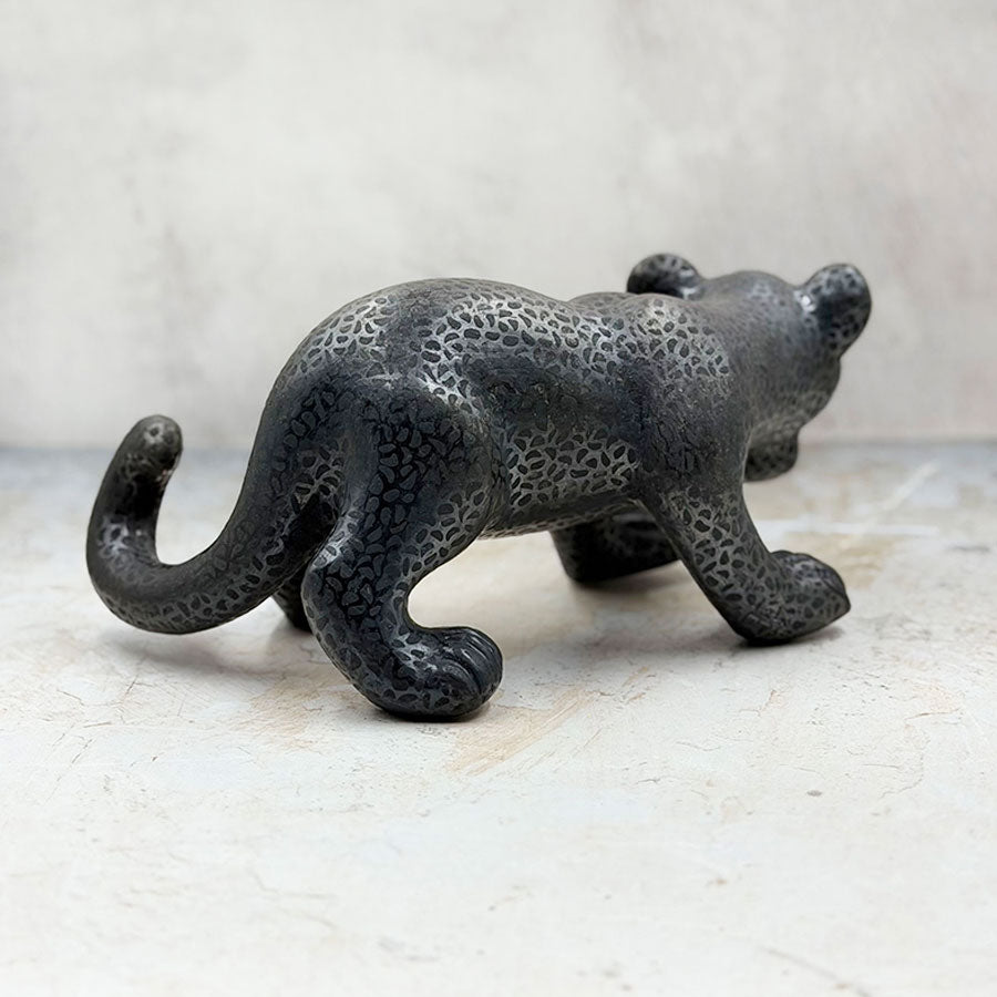 Black Jaguar roaring mini