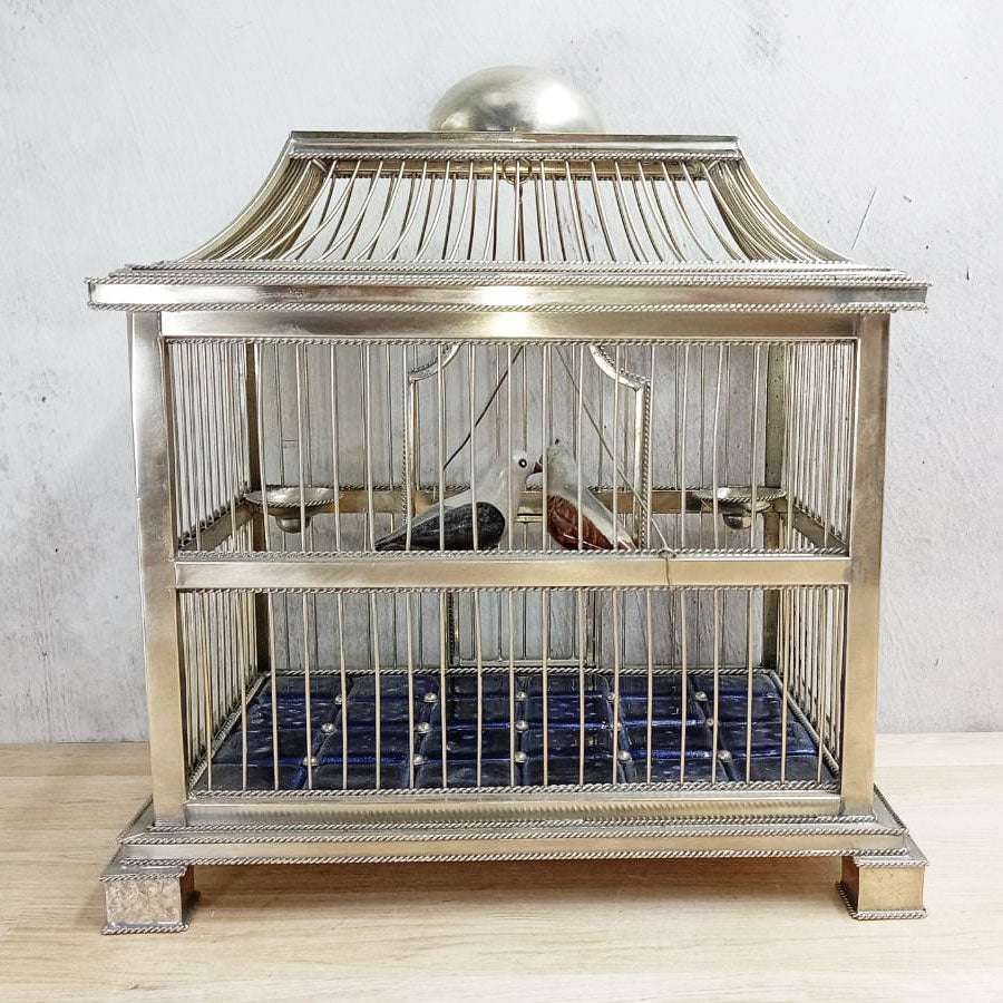 Jaulita rectangular con pajaritos