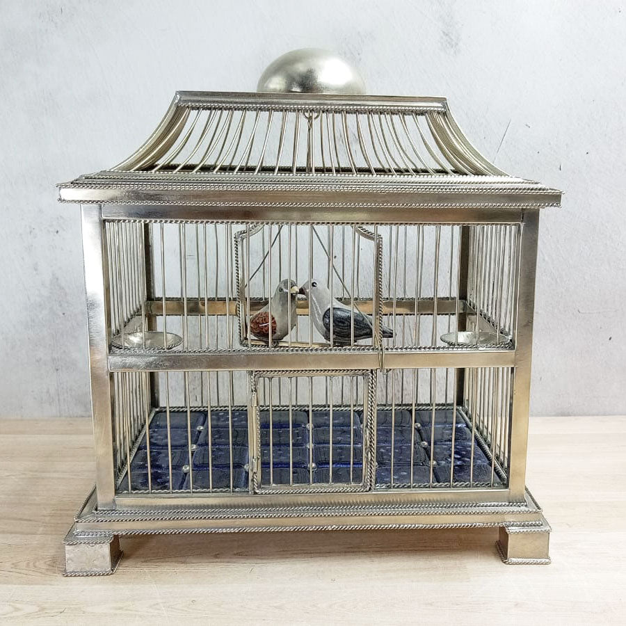 Jaulita rectangular con pajaritos