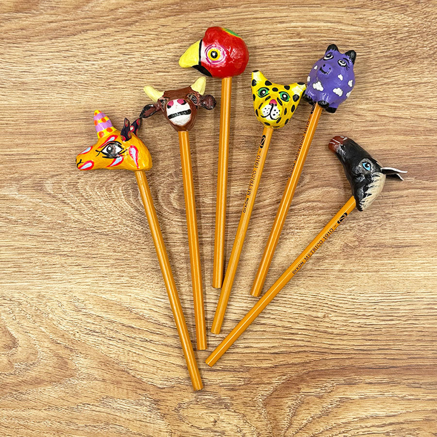 Pencil with a little animal head