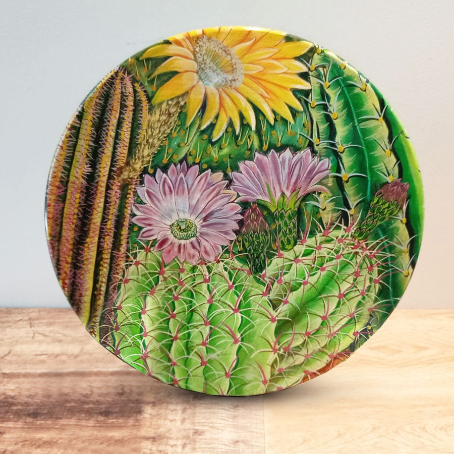 Lazy Susan green cactus