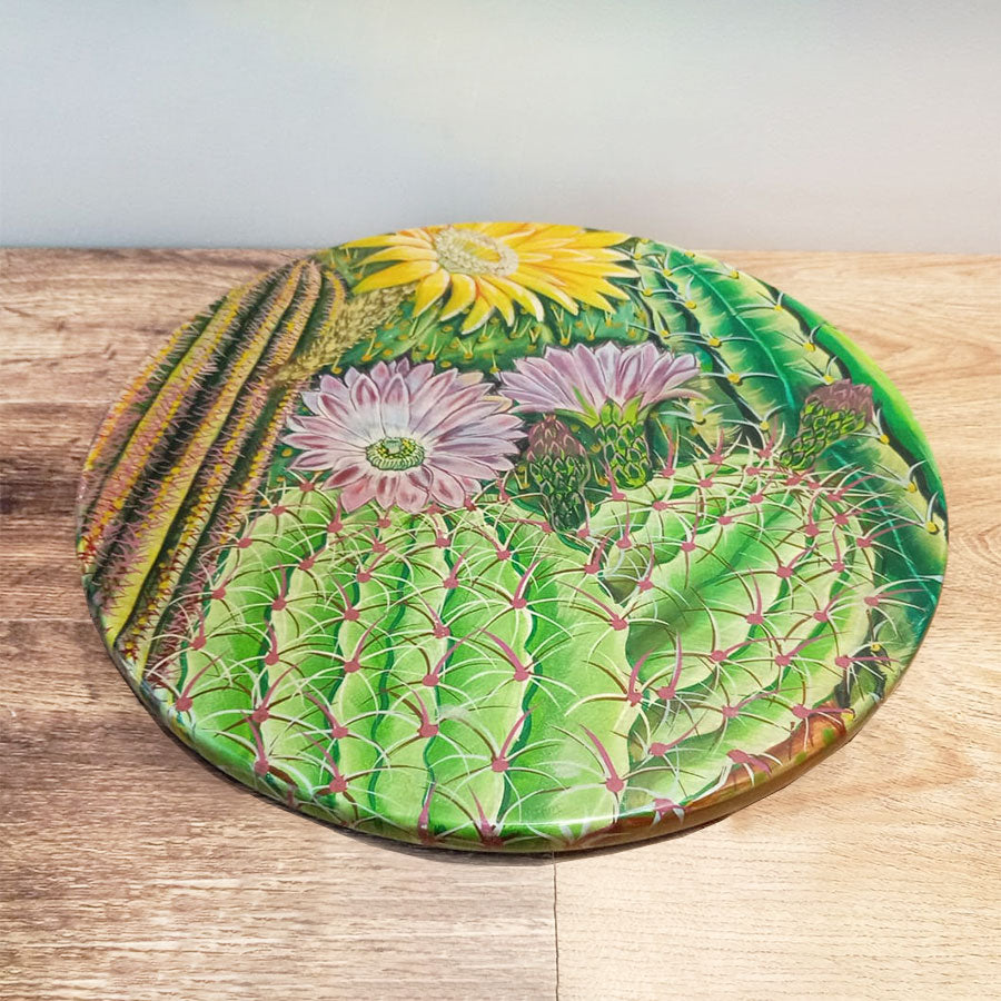 Lazy Susan green cactus