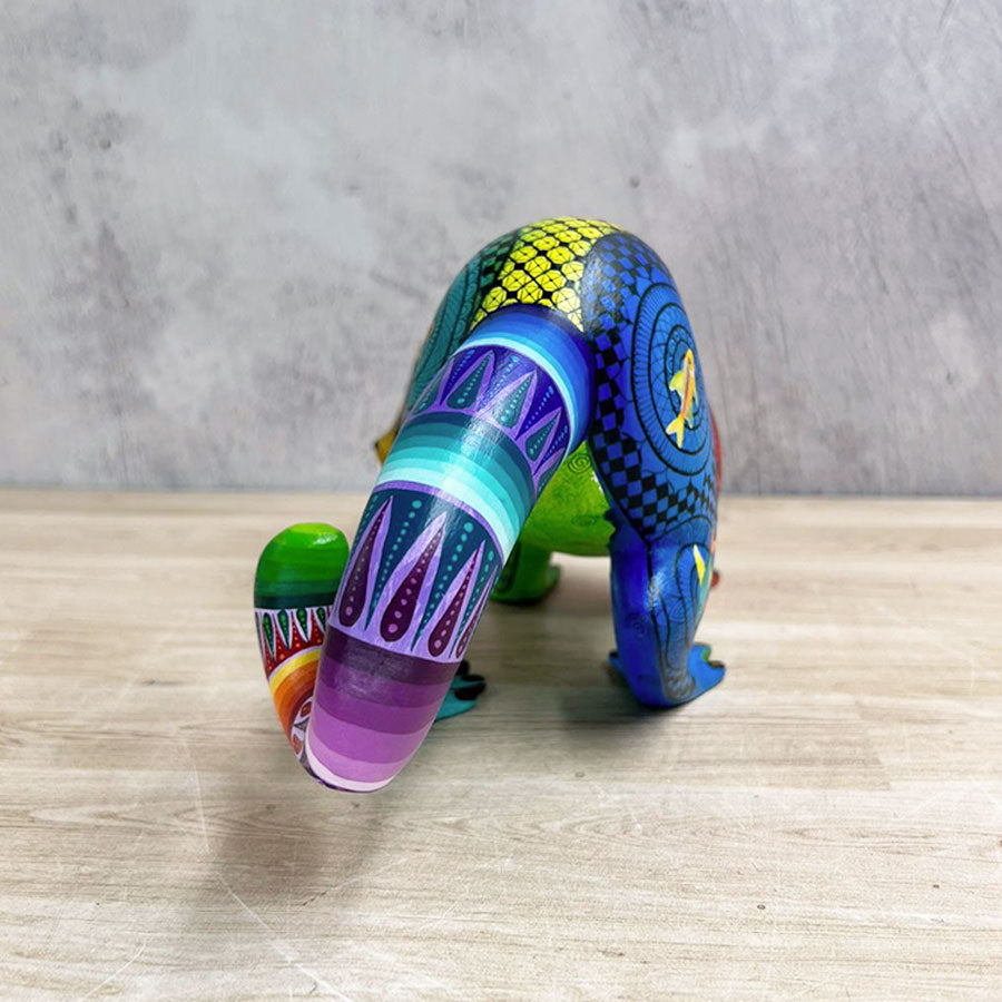 Lémur alebrije multicolor