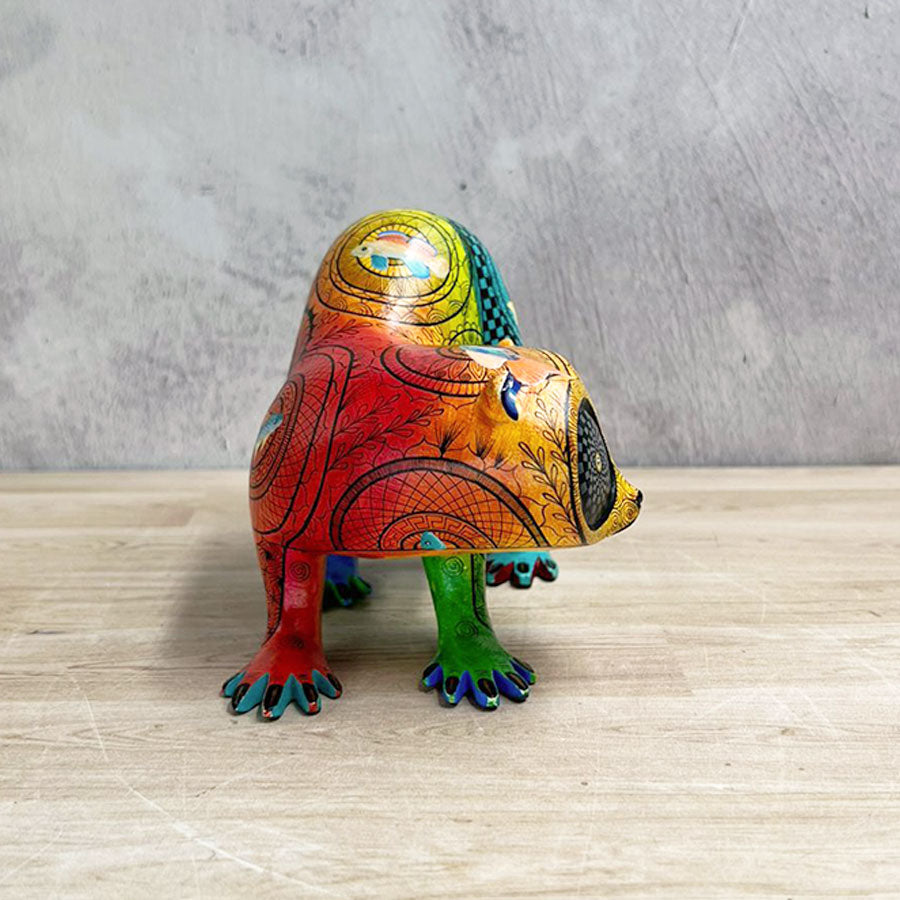 Lémur alebrije multicolor