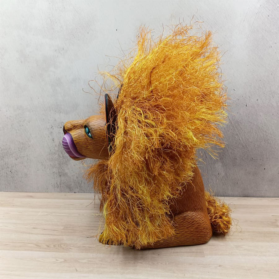 Seated alebrije lion