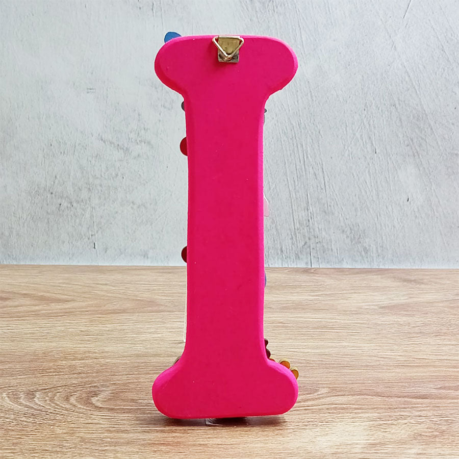 Letras del abecedario con figuritas de colores, de "H" a "M"