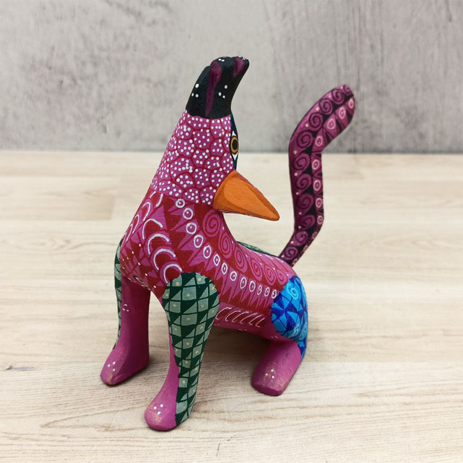 Pink alebrije wolf