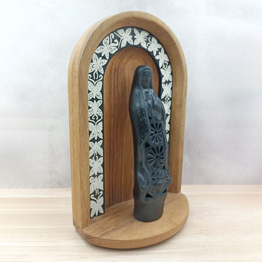 Olinalá niche with the Virgin of Guadalupe