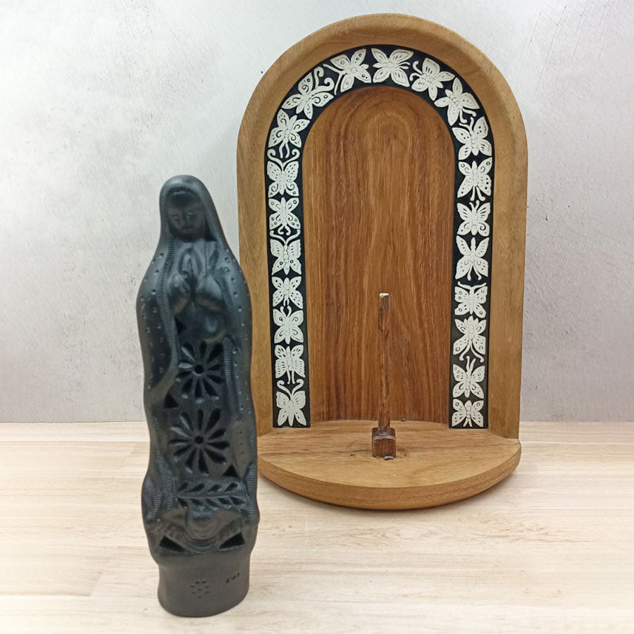 Olinalá niche with the Virgin of Guadalupe