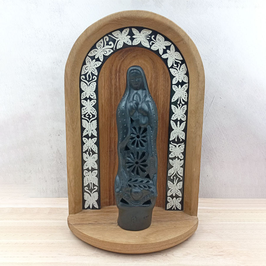 Olinalá niche with the Virgin of Guadalupe