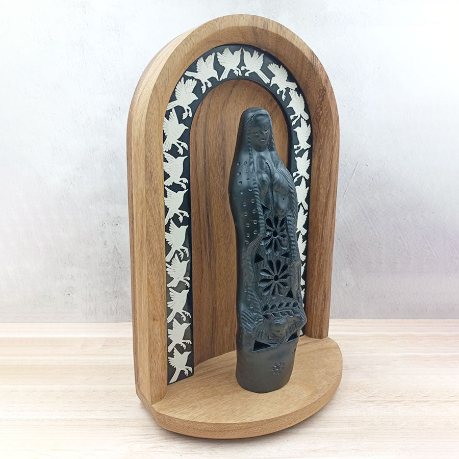 Olinalá niche with the Virgin of Guadalupe