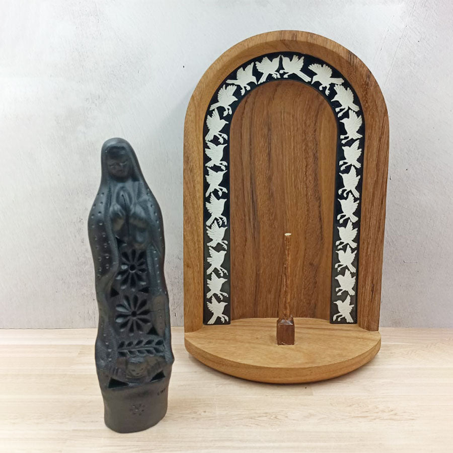 Olinalá niche with the Virgin of Guadalupe