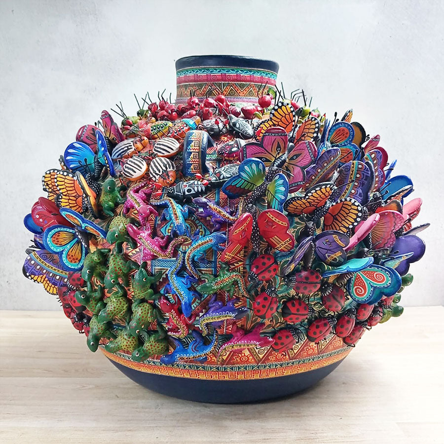 Olla ecológica de barro mediana