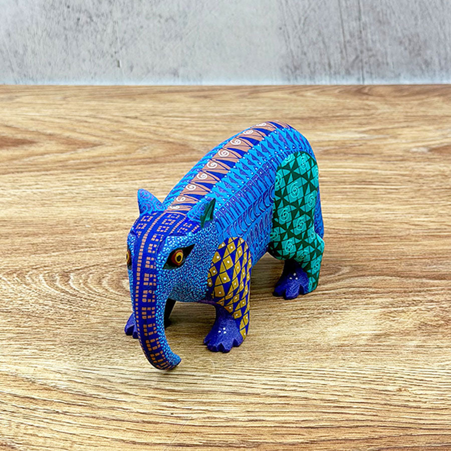Blue alebrije anteater