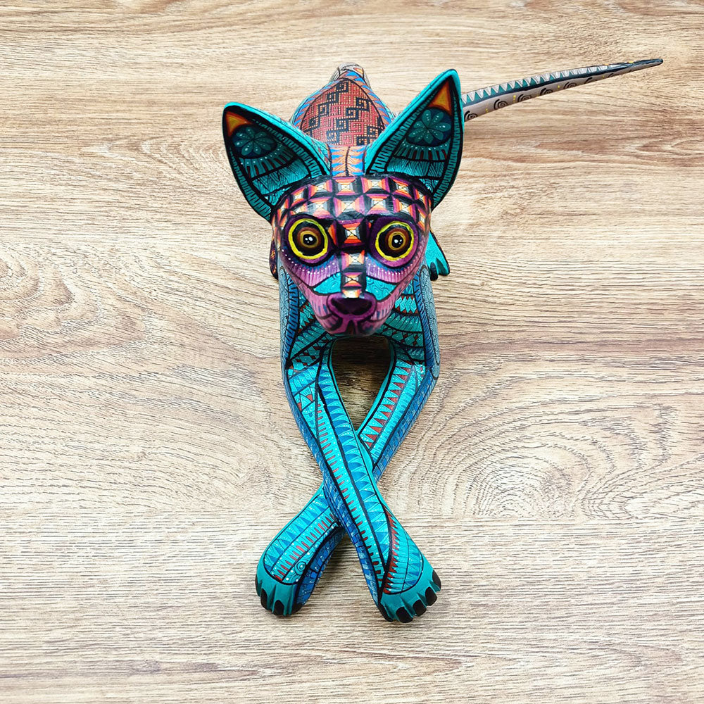 Perrito alebrije azul