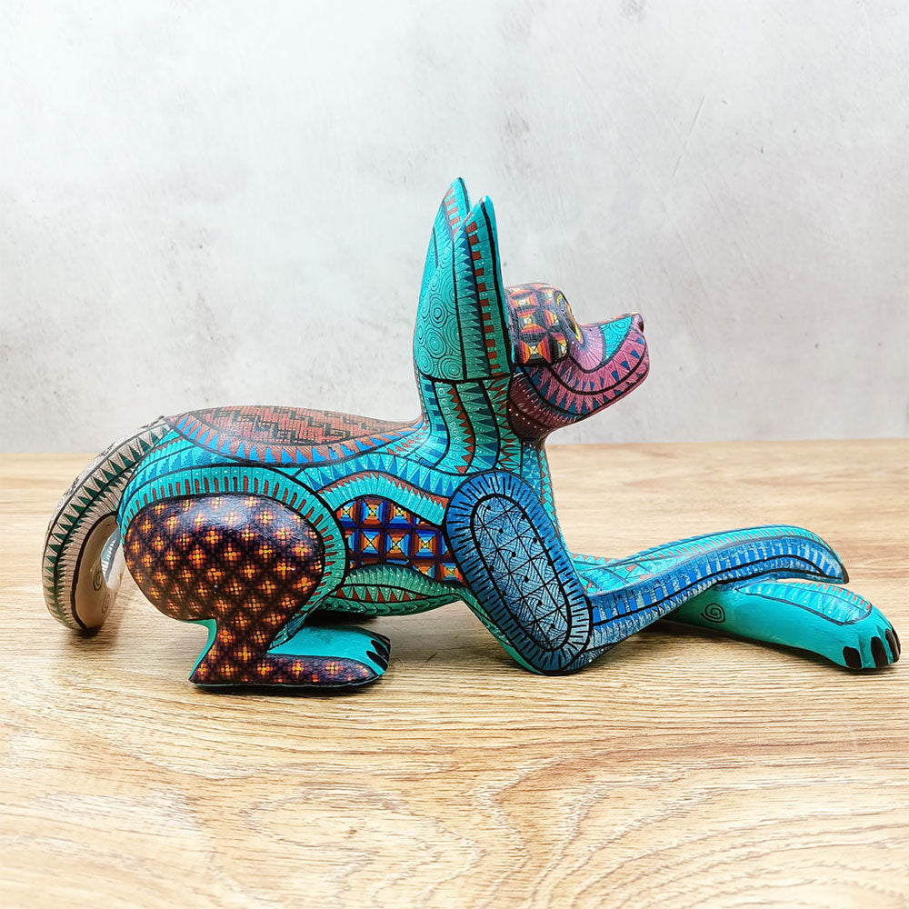 Perrito alebrije azul