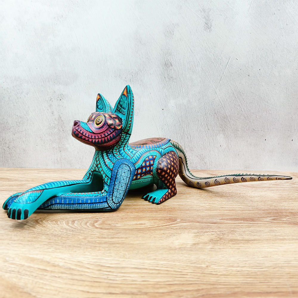 Perrito alebrije azul