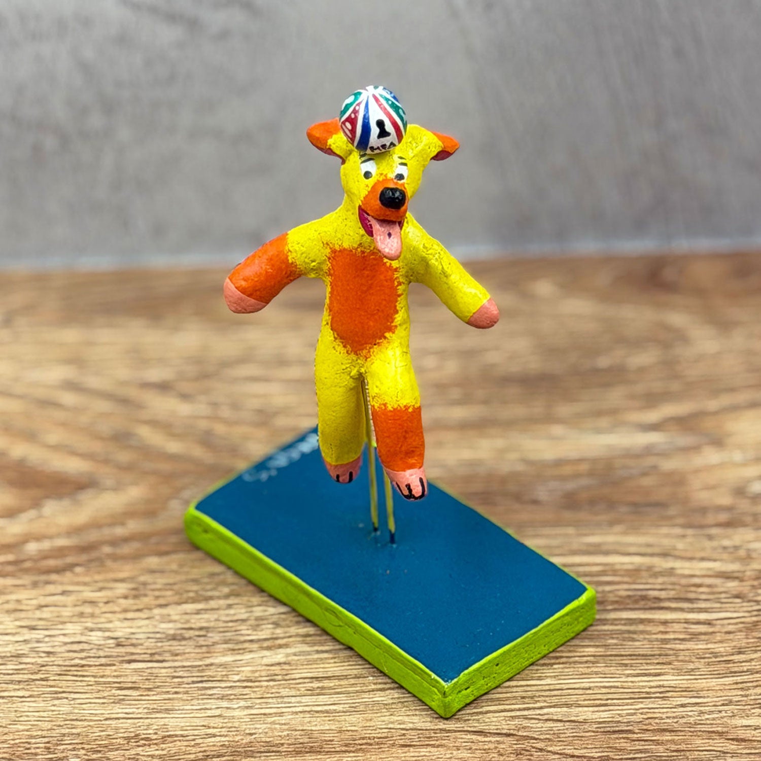 Soccer-playing dog with ball