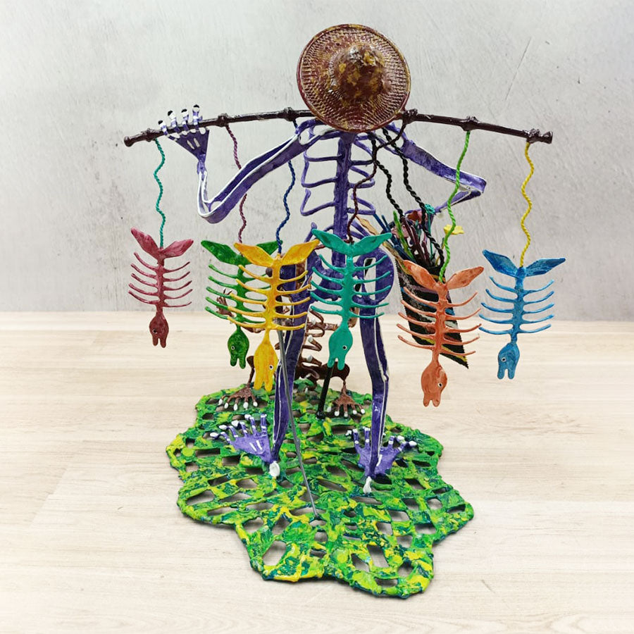 Pescador calaverita morado