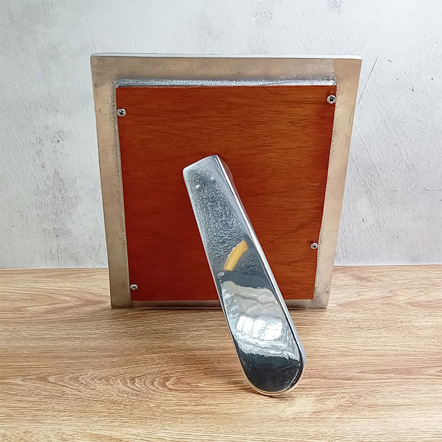Portarretrato con flores prensadas 4"x 6"