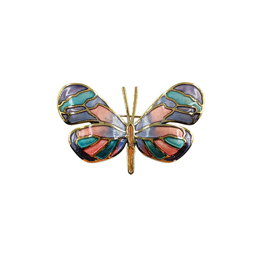 Prendedor broche mariposa alas abiertas