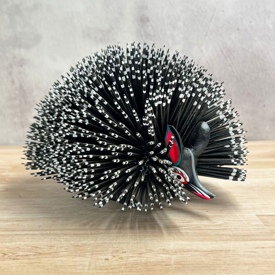 Erizo alebrije negro