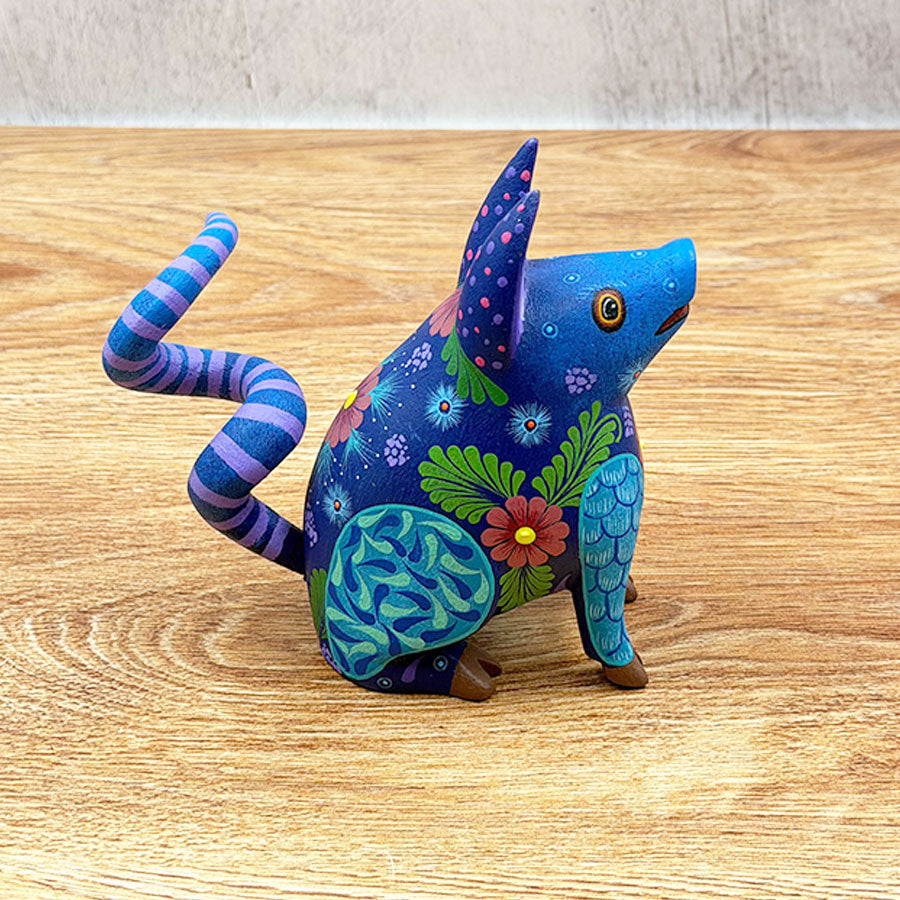 Puerquito alebrije azul